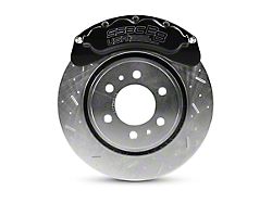 SSBC-USA B8-Brawler Front 8-Piston Direct Fit Caliper and Ceramic Brake Pad Upgrade Kit with Cross-Drilled and Slotted Rotors; Black Calipers (12-20 4WD F-150)