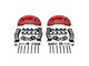 SSBC-USA B8-Brawler Front 8-Piston Direct Fit Caliper and Ceramic Brake Pad Upgrade Kit; Red Calipers (12-20 4WD F-150)