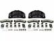 SSBC-USA Barbarian Rear 8-Piston Direct Fit Caliper and Semi-Metallic Brake Pad Upgrade Kit; Black Calipers (13-22 F-250 Super Duty)