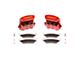 SSBC-USA Tri-Power Rear 3-Piston Quick Change Caliper and Semi-Metallic Brake Pad Upgrade Kit; Red Calipers (11-12 F-350 Super Duty SRW)