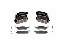 SSBC-USA Tri-Power Rear 3-Piston Quick Change Caliper and Semi-Metallic Brake Pad Upgrade Kit; Black (05-07 F-350 Super Duty DRW)