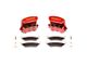 SSBC-USA Tri-Power Rear 3-Piston Quick Change Caliper and Semi-Metallic Brake Pad Upgrade Kit; Red (05-07 F-350 Super Duty DRW)