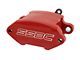 SSBC-USA Super Truck R1 Rear Disc Brake Conversion Kit with Built-In Parking Brake Assembly; Red Calipers (05-13 Sierra 1500 w/ Rear Drum Brakes)