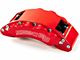 SSBC-USA Barbarian Front 8-Piston Direct Fit Caliper and Semi-Metallic Brake Pad Upgrade Kit; Red Calipers (20-24 Sierra 2500 HD)