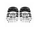 SSBC-USA B6-Brawler Rear 6-Piston Direct Fit Caliper and Semi-Metallic Brake Pad Upgrade Kit; Black Calipers (07-18 4WD Silverado 1500 w/ Rear Disc Brakes)