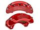 SSBC-USA B8-Brawler Front 8-Piston Direct Fit Caliper and Semi-Metallic Brake Pad Upgrade Kit with Cross-Drilled Slotted Rotors; Red Calipers (07-18 4WD Silverado 1500)