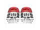 SSBC-USA B6-Brawler Rear 6-Piston Direct Fit Caliper and Semi-Metallic Brake Pad Upgrade Kit; Red Calipers (07-20 4WD Tahoe)
