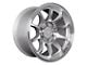 SSW Off-Road Wheels Apex Machined Silver 6-Lug Wheel; 17x9; -25mm Offset (2024 Ranger)