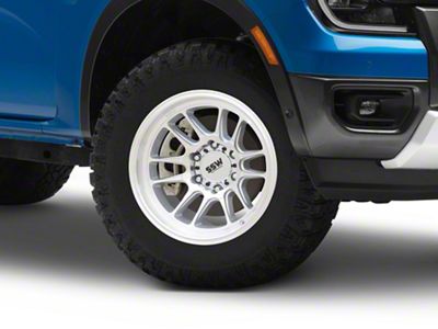 SSW Off-Road Wheels Raptor Machined Silver 6-Lug Wheel; 17x9; -12mm Offset (24-25 Ranger)