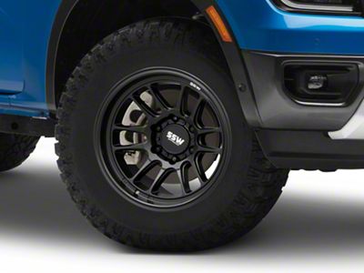 SSW Off-Road Wheels Raptor Matte Black 6-Lug Wheel; 17x9; -12mm Offset (24-25 Ranger)