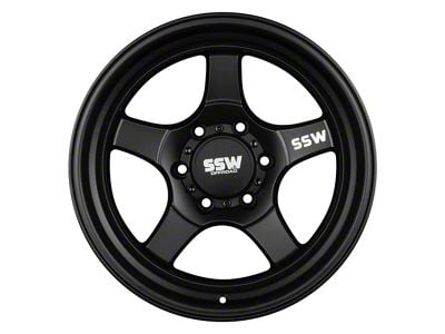 SSW Off-Road Wheels Stryker Matte Black 6-Lug Wheel; 17x9; -25mm Offset (24-25 Ranger)