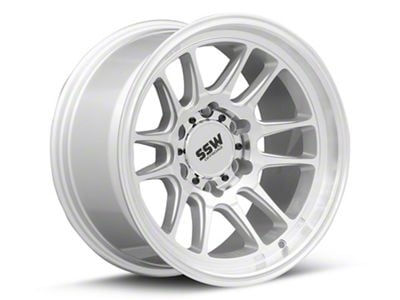 SSW Off-Road Wheels Raptor Machined Silver 6-Lug Wheel; 17x9; -12mm Offset (23-25 Canyon)