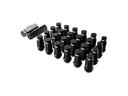 SSW Off-Road Wheels Black Closed Ended Lug Nuts; 12x1.50mm; Set of 24 (24-25 Ranger)