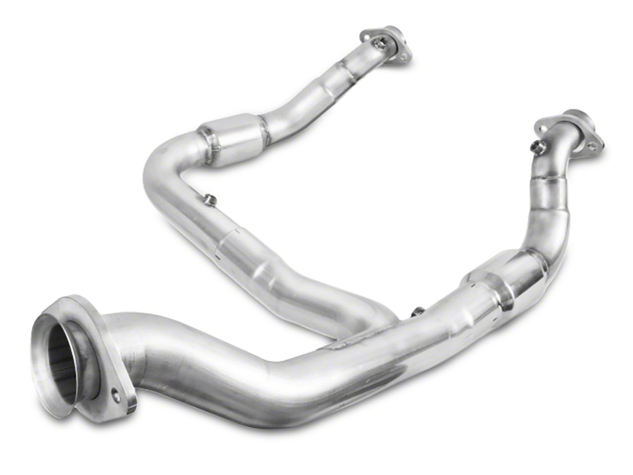 Stainless Works F-150 Catted Downpipe; Factory Connect T528035 (15-20  2.7L/3.5L EcoBoost F-150, Excluding Raptor & 19-20 F-150 Limited)