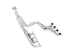 Stainless Works 2-Inch Catted Long Tube Headers; Factory Connect (20-25 6.6L Gas Sierra 2500 HD)