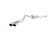 Stainless Works Legend Series Dual Exhaust System with Polished Tips; Same Side Exit (20-24 6.6L Gas Sierra 3500 HD)