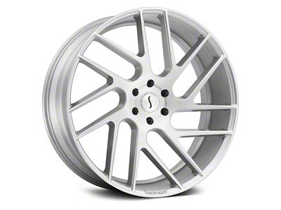 Status Juggernaut Silver with Brushed Machined 6-Lug Wheel; 24x9.5; 15mm Offset (07-13 Sierra 1500)