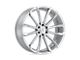 Status Mastadon Silver with Brushed Machined Face 6-Lug Wheel; 22x9.5; 15mm Offset (07-13 Sierra 1500)