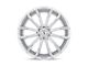 Status Mastadon Silver with Brushed Machined Face 6-Lug Wheel; 22x9.5; 15mm Offset (07-13 Sierra 1500)