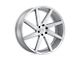 Status Brute Silver with Brushed Machined Face 6-Lug Wheel; 26x10; 15mm Offset (07-13 Silverado 1500)