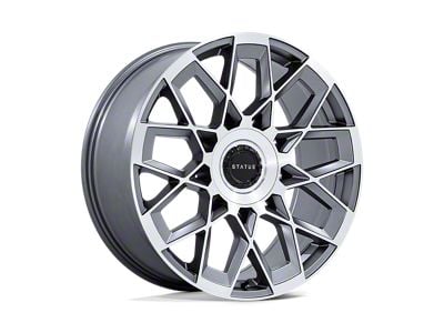 Status Matrix Anthracite Mirrored 6-Lug Wheel; 24x10; 30mm Offset (07-13 Silverado 1500)