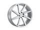 Status Brute Silver with Brushed Machined Face 6-Lug Wheel; 26x10; 15mm Offset (07-14 Yukon)