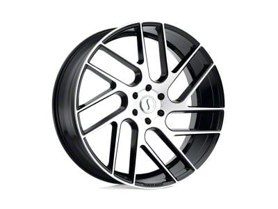 Status Juggernaut Gloss Black with Machined Face 6-Lug Wheel; 20x9; 25mm Offset (09-14 F-150)