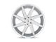 Status Brute Silver with Brushed Machined Face 6-Lug Wheel; 26x10; 15mm Offset (14-18 Silverado 1500)