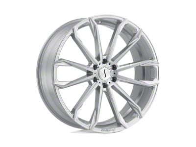 Status Mastadon Silver with Brushed Machined Face 6-Lug Wheel; 22x9.5; 15mm Offset (19-23 Ranger)