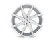 Status Brute Silver with Brushed Machined Face 6-Lug Wheel; 26x10; 15mm Offset (99-06 Silverado 1500)