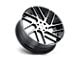 Status Juggernaut Gloss Black with Machined Face 5-Lug Wheel; 24x9.5; 15mm Offset (05-11 Dakota)