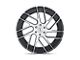 Status Juggernaut Gloss Black with Machined Face 5-Lug Wheel; 24x9.5; 15mm Offset (02-08 RAM 1500, Excluding Mega Cab)