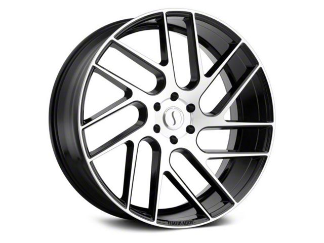 Status Juggernaut Gloss Black with Machined 6-Lug Wheel; 20x9; 5mm Offset (19-24 RAM 1500)