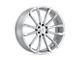 Status Mastadon Silver with Brushed Machined Face 5-Lug Wheel; 20x9; 20mm Offset (02-08 RAM 1500, Excluding Mega Cab)