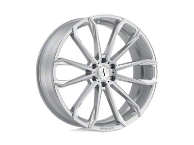 Status Mastadon Silver with Brushed Machined Face 6-Lug Wheel; 20x9; 15mm Offset (19-24 Sierra 1500)