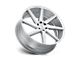 Status Brute Silver with Brushed Machined Face 6-Lug Wheel; 26x10; 15mm Offset (19-24 Silverado 1500)