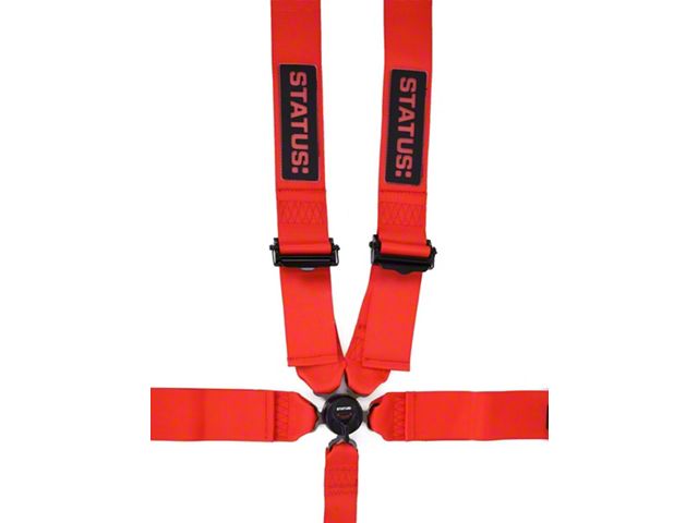 Status: 5-Point Camlock Harness; Red (Universal; Some Adaptation May Be Required)