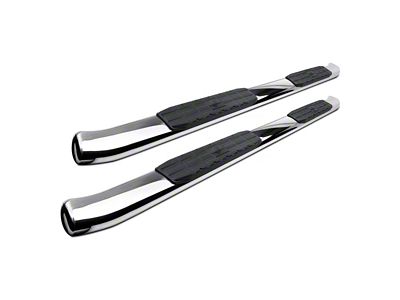 4X Series 4-Inch Oval Side Step Bars; Stainless Steel (17-24 F-350 Super Duty SuperCrew)