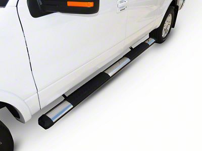 STX400 Running Boards; Rocker Mount; Black (07-13 Silverado 1500 Crew Cab)