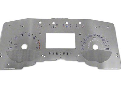 US Speedo Stainless Edition Gauge Face; MPH; Blue (11-14 F-150 Lariat, King Ranch)