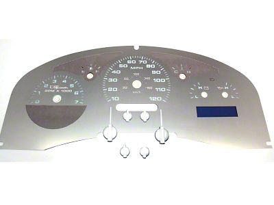 US Speedo Stainless Edition Gauge Face; MPH; White (04-06 F-150 Lariat)