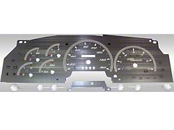 US Speedo Stainless Edition Gauge Face; MPH; White (97-98 F-150)