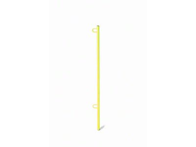 Steinjager 3.80-Foot Flag Pole Kit; Neon Yellow (Universal; Some Adaptation May Be Required)