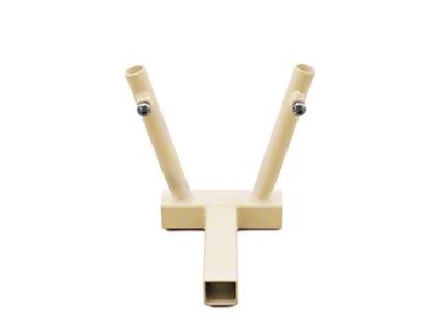 Steinjager Hitch Mounted Dual Flag Holder; Military Beige (Universal; Some Adaptation May Be Required)