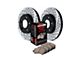 StopTech Sport Axle Slotted and Drilled 6-Lug Brake Rotor and Pad Kit; Front (00-02 Dakota)
