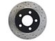 StopTech Sport Cross-Drilled and Slotted 6-Lug Rotor; Front Driver Side (97-02 Dakota)