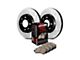 StopTech Sport Axle Slotted 5-Lug Rotor and Pad Kit; Front (97-Early 00 2WD F-150 w/ Rear Wheel ABS, Excluding Lightning)