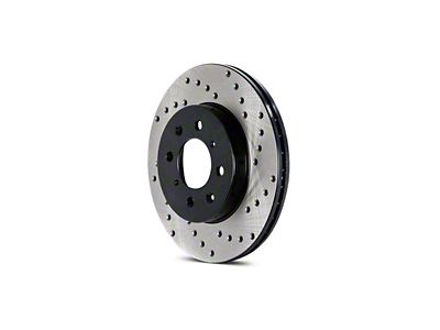 StopTech Sport Cross-Drilled 5-Lug Rotor; Rear Driver Side (99-Early 00 F-150 w/ Rear Disc Brakes)