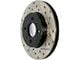 StopTech Sport Drilled and Slotted 7-Lug Rotor; Front Driver Side (10-14 F-150)