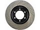 StopTech Sportstop Cryo Drilled and Slotted 5-Lug Rotor; Front Passenger Side (97-Early 00 2WD F-150 w/ Rear Wheel ABS, Excluding Lightning)